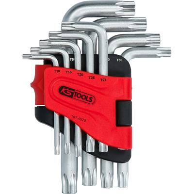 KS Tools 151.4570 TX Haakse schroevendraaierset TB 10, TB 15, TB 20, TB 25, TB 27, TB 30, TB 40, TB 45, TB 50 9-delig