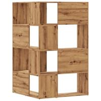 Boekenkast 4-laags hoek 85x85x140 cm hout artisanaal eikenkleur - thumbnail
