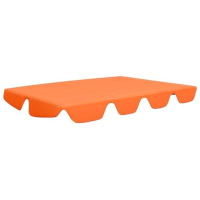 VidaXL Vervangingsluifel voor schommelbank 188/168x145/110 cm oranje