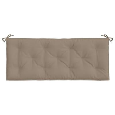 VidaXL Tuinbankkussens 2 st 120x50x7 cm oxford stof taupe