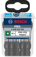 Bosch Accessoires pro pozidriv slagschroefbit | pz2 | 55 mm | 15 stuks - 2608522546 - thumbnail