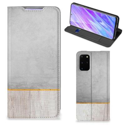 Samsung Galaxy S20 Plus Book | Wallet Case | Wood Concrete