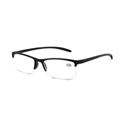 Spectrum leesbril zwart rechthoekig half randloos 1.50