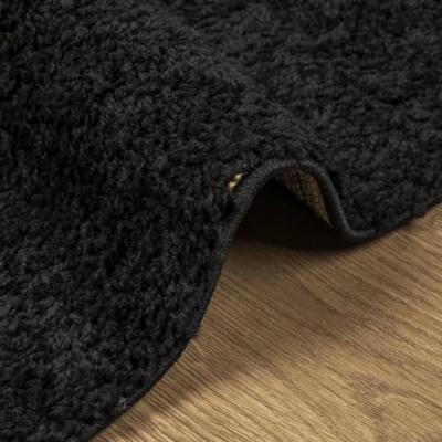 VidaXL Vloerkleed pamplona shaggy hoogpolig modern 100x200 cm zwart