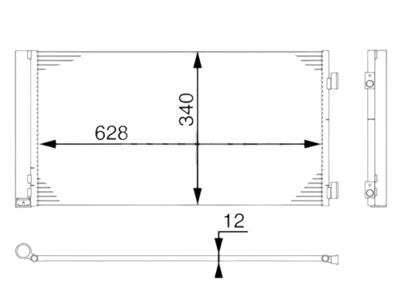 Condensor, airconditioning AC751000S