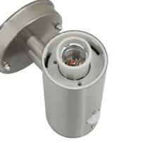 Buitenwandlampen 2 pcs Zilver 15 x 7.5 x 33 cm Roestvrij staal - thumbnail