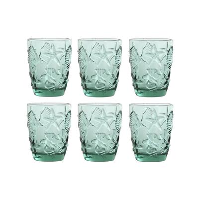 Glazenset Home ESPRIT Turkoois Kristal Mediterrane Met reliëf 290 ml (6 Stuks) Glazenset Home ESPRIT Turkoois Kristal Mediterrane Met reliëf 290 ml (6 Stuks)