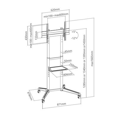 Schermtafel Support Aisens FT70TE-211