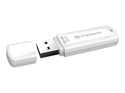 Transcend JetFlash® 730 USB-stick 32 GB Wit TS32GJF730 USB-A 3.2 Gen 1