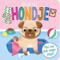 Vingerpopboekje - Knuffel Hondje - thumbnail