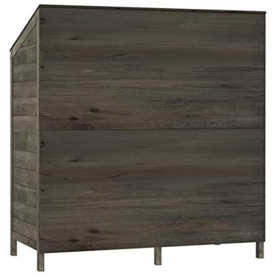 VidaXL Tuinschuur 102x52x112 cm massief vurenhout antracietkleurig
