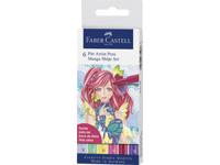 Faber Castell FC-167155 Tekenstift Faber-Castell Pitt Artist Pen Manga 6-delig Etui Shôjo - thumbnail