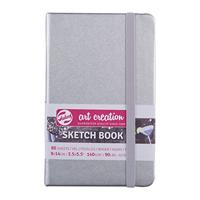 Royal Talens Schetsboek Blinkend Zilver 9x14 CM 140 G 80 Vellen - thumbnail