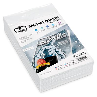 Ultimate Guard Comic Backing Boards (100) - Silver Size