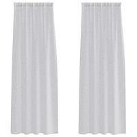 VidaXL Voile gordijn 2 pcs lichtgrijs 245 x 140 cm polyester - thumbnail