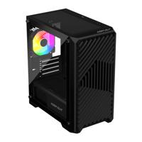 ATX Semi-toren doos KEEP OUT XC-220 ARGB 4FANS Zwart - thumbnail
