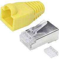 Quadrios RJ-45 connectorset CAT 6 1906C169 Stekker, recht Aantal polen (sensoren) 8P8C Geel 25 stuk(s) - thumbnail