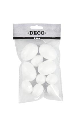 Eieren crea com styropor 6st 25x23mm 6st 35x48mm | 10 stuks