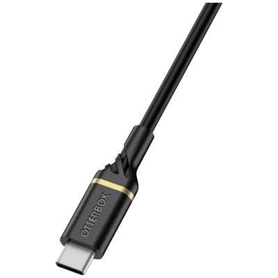 OtterBox Versterkte USB-C naar USB-C Cable, snellaadkabel voor Smartphone en Tablet, ultrarobuust, buig- en buigzaam getest, 1m, Zwart