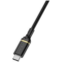 OtterBox Versterkte USB-C naar USB-C Cable, snellaadkabel voor Smartphone en Tablet, ultrarobuust, buig- en buigzaam getest, 1m, Zwart - thumbnail