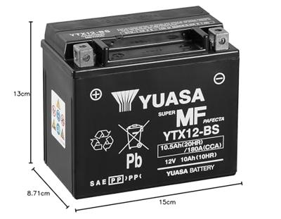 YUASA batterie "ytx12 / ytx12-bs" battery ytx12 agm YUASA batterie "ytx12 / ytx12-bs" battery ytx12 agm