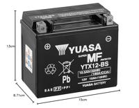 YUASA batterij "ytx12 / ytx12-bs". battery ytx12 agm - thumbnail