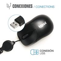 Muis iggual IGG316832 800 DPI RETRACTIL - thumbnail