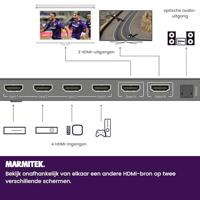 Connect 642 Pro - HDMI switch matrix 4K - 4 in / 2 uit - thumbnail