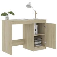 Bureau 100x50x76 cm bewerkt hout sonoma eikenkleurig - thumbnail