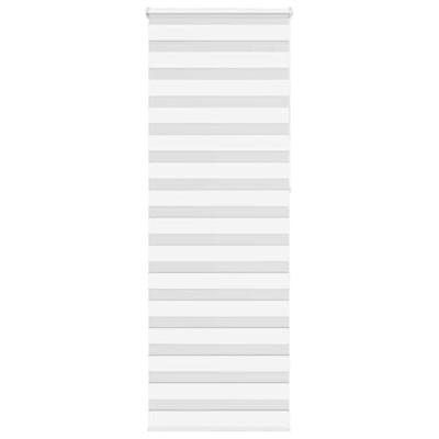 VidaXL Zebra rolgordijn 80x230 cm stofbreedte 75,9 cm polyester wit VidaXL Zebra rolgordijn 80x230 cm stofbreedte 75,9 cm polyester wit