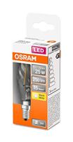 OSRAM HOMELIGHTING 4058075436565 LED-lamp Energielabel F (A - G) E14 Kaars gedraaid 2.5 W = 25 W Warmwit (Ø x l) 35 mm x 100 mm 1 stuk(s) - thumbnail
