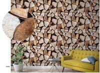 Noordwand Smart Art Easy Fotobehang gestapeld hout 47261 - thumbnail