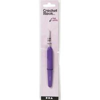 Creativ Company Haaknaalden, afm 3, l: 13,3 cm, afm 3 mm, paars, 1 stuk - thumbnail