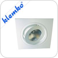 Klemko LED inbouw armatuur vierkant wit 13W 2000Lm 3000K 866265 - thumbnail