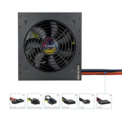 Voedingsbron TooQ TQAPOLO-600SP 600W ATX 600 W CE - RoHS