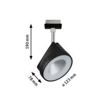 Paulmann Arena 230V-railsysteem lamp URail LED vast ingebouwd 14 W LED Zwart (mat), Chroom - thumbnail