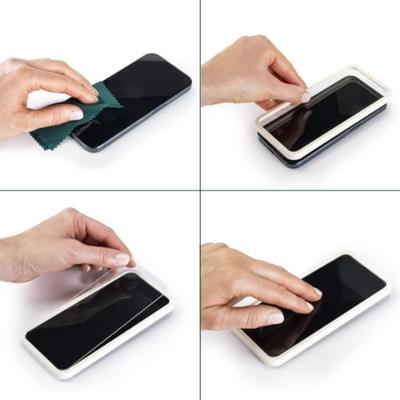 Hama Clear Protect beschermglas voor Apple iPhone 15 Pro Max, installatiehulp