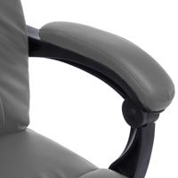 Massage kantoorstoel kunstleer antraciet - thumbnail
