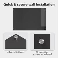 VidaXL Keuken spatscherm donkergrijs 90 x 60 cm gehard glas - thumbnail