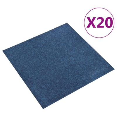 Tapijttegels 20 st 5 m 50x50 cm donkerblauw