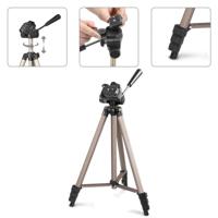 Hama Tripod 1/4 inch Werkhoogte: 42.5 - 125 cm Champagne Incl. tas, Waterpas - thumbnail