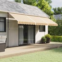 VidaXL Vervangingsdoek voor luifel gestreept 5x3,5 m meerkleurig - thumbnail