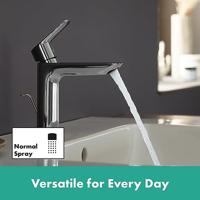 Hansgrohe Logis wastafelkraan 121 met waste chroom 71251000 - thumbnail