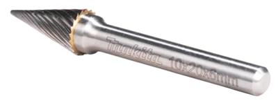 Makita B-52831 Freesstift Hardmetaal Spitse kegel Afmeting, Ø 10 mm Werklengte 20 mm Schachtdiameter 6 mm 1 stuks Makita B-52831 Freesstift Hardmetaal Spitse kegel Afmeting, Ø 10 mm Werklengte 20 mm Schachtdiameter 6 mm 1 stuks