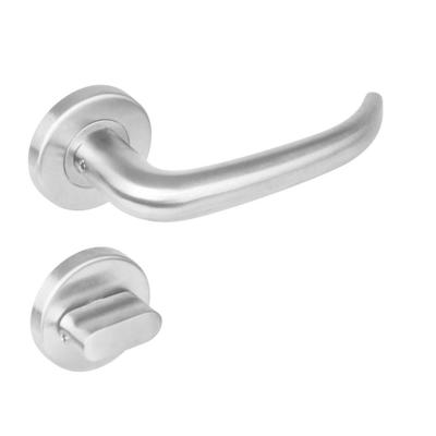 Intersteel Deurkruk Sabel op rozet met toilet-/badkamersluiting - RVS