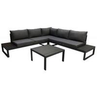 Sirmione aluminium loungeset - Aluminium Textiel - Antraciet Grijs - thumbnail
