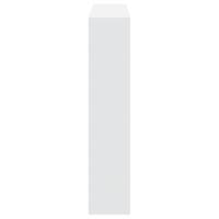 Boekenkast 137,5x29x137,5 cm bewerkt hout wit - thumbnail