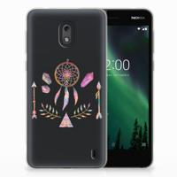 Nokia 2 Telefoonhoesje met Naam Boho Dreamcatcher - thumbnail