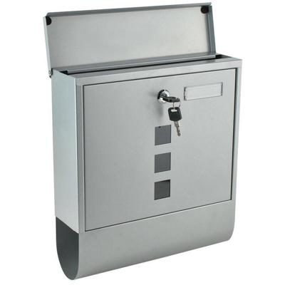 RVS Wandbrievenbus met Krantenrol - Zilver - Weerbestendig en Diefstalveilig