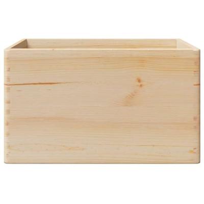 Houten kist met handvatten 40x30x23 cm massief grenenhout